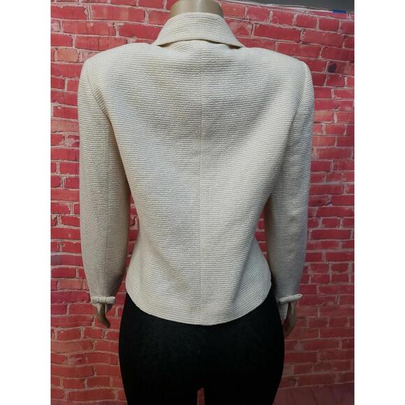 Courreges Paris, Designer Cream Women's Vintage Buttoned Jacket Sz M? #C - Picture 4 of 12
